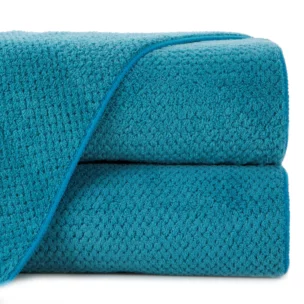 Ręcznik do rąk 30x50 cm szybkoschnący z mikrofibry kolor turkusowy o ryżowej strukturze 280 g/m2 ZOE 1