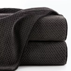 Ręcznik do rąk 30x50 cm szybkoschnący z mikrofibry kolor stalowy o ryżowej strukturze 280 g/m2 ZOE 1