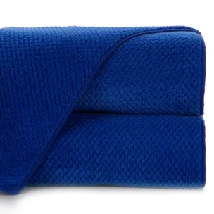 Ręcznik kąpielowy 50x90 cm szybkoschnący z mikrofibry kolor granatowy o ryżowej strukturze 280 g/m2 ZOE 1