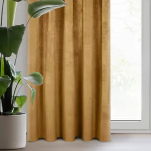 Zasłona miodowa z ekskluzywnego aksamitnego welwetu 290 g/m2 140x270 cm taśma - RIA - Diva Line