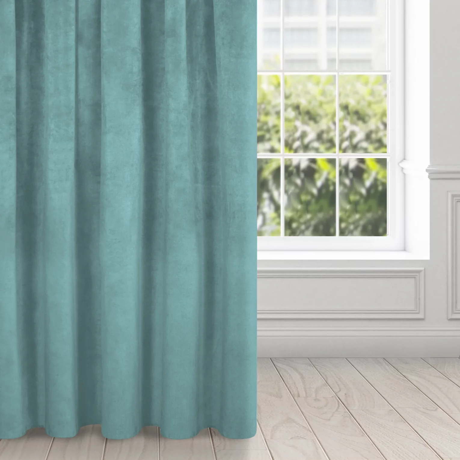 Zasłona morska z ekskluzywnego aksamitnego welwetu 290 g/m2 140x270 cm taśma - RIA - Diva Line