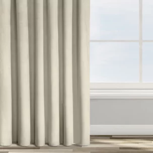 Zasłona welwetowa beżowa 140x270 cm taśma - ROSA - Design 91