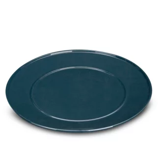 Patera ceramiczna granatowa dekoracyjna  z perłowym połyskiem średnica 30x2 cm SIMONA
