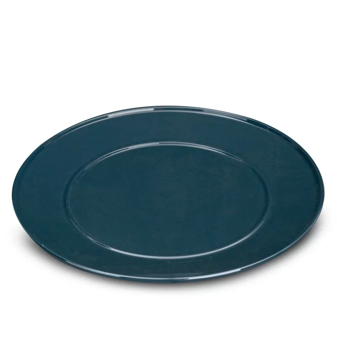 Patera ceramiczna granatowa dekoracyjna  z perłowym połyskiem średnica 30x2 cm SIMONA