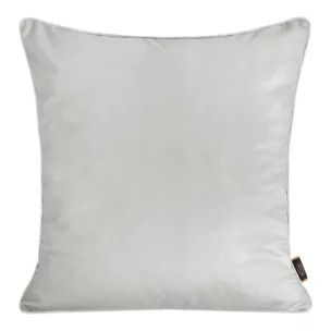 Poszewka na poduszkę 45x45 cm welwetowa kolor jasnopopielaty, dwustronna z wypustką na brzegach VELVET 57 Eurofirany Premium