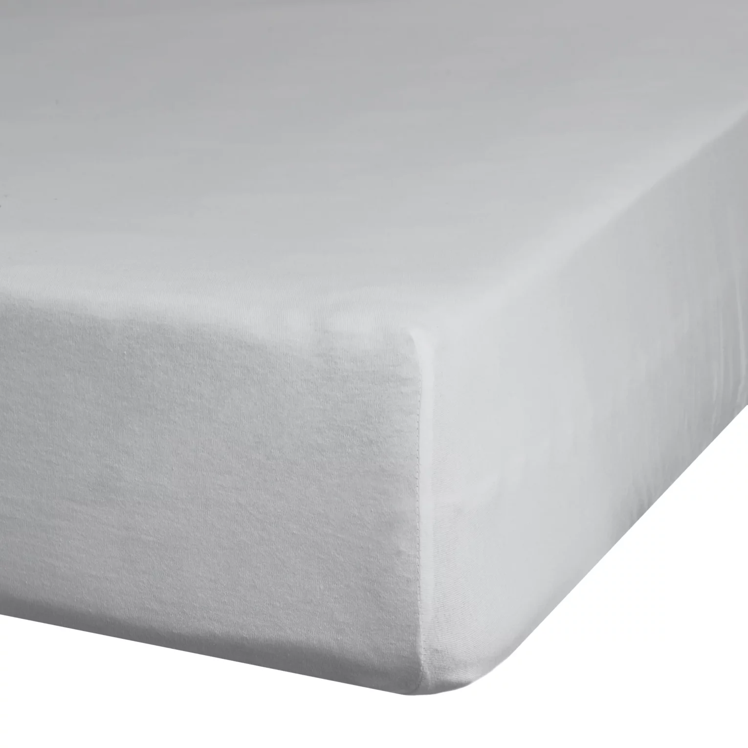 Prześcieradło jersey z gumką 90x200 cm z bawełny kolor jasnoszary 125 g/m2 Design 91