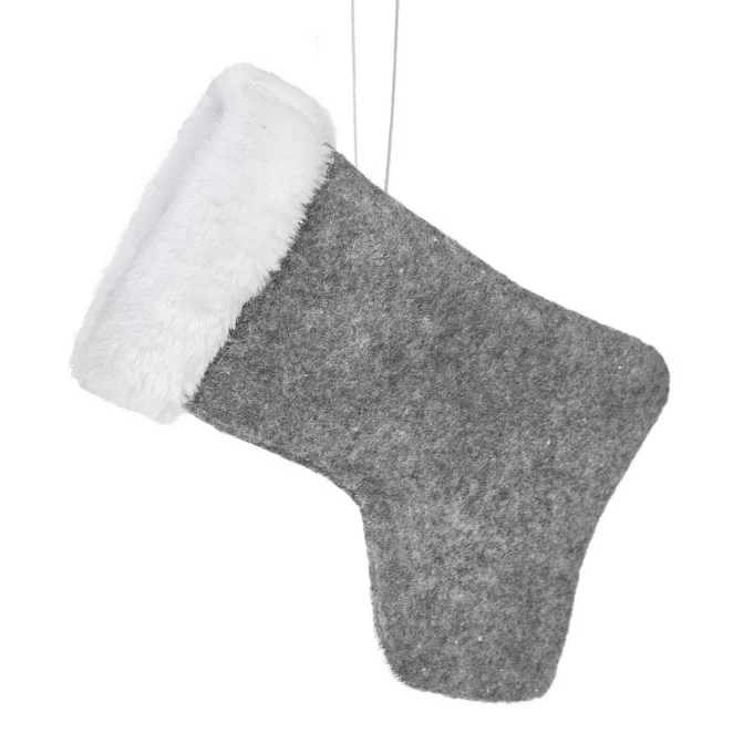 Ozdoba choinkowa PLUSH skarpeta z miękkiego filcu