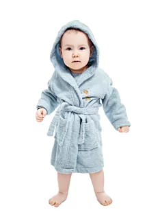 Miękki szlafrok dziecięcy BABY z haftem żyrafy 4-6 lata