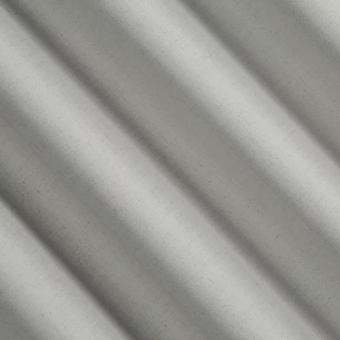 R212/2 Zasłona szyta na taśmie 5 cm srebrna z tkaniny blackout zaciemniającej w 100% o naturalnej strukturze