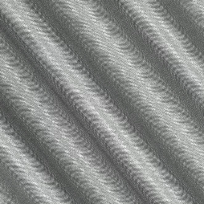 P239/9 Zasłona szyta na taśmie 5 cm popielata z gładkiej, zaciemniającej tkaniny z wyraźnym splotem