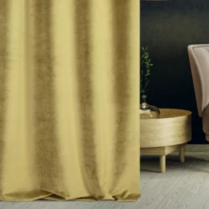 Tkanina zasłonowa gruby, miękki welwet o matowym wykończeniu z kolekcji Pierre Cardin
