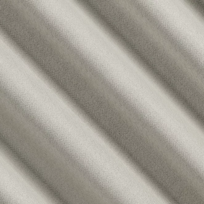 R232/2 Zasłona szyta na taśmie 5 cm naturalna z tkaniny z jodełkowym wzorem geometrycznym