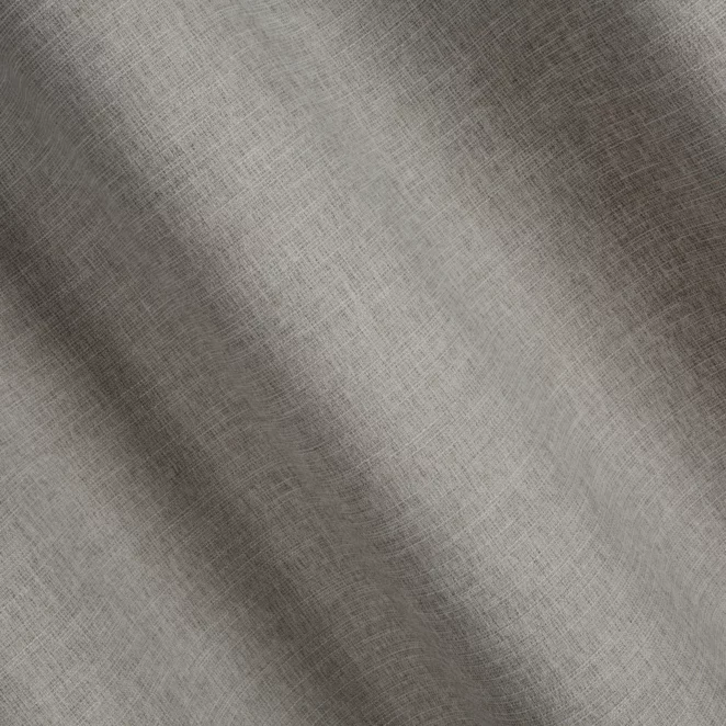 H188/4 Zasłona szyta na taśmie 5 cm GEONOA szara z miękkiej tkaniny o naturalnym charakterze z widocznym ozdobnym splotem