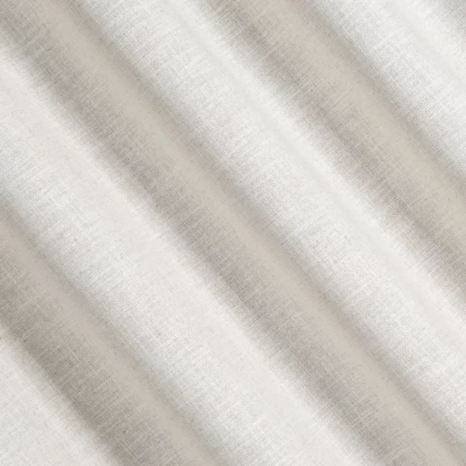 R227/3 Zasłona szyta na taśmie 5 cm naturalna z matowej tkaniny w stylu eko o naturalnym wyglądzie, zawierającej len
