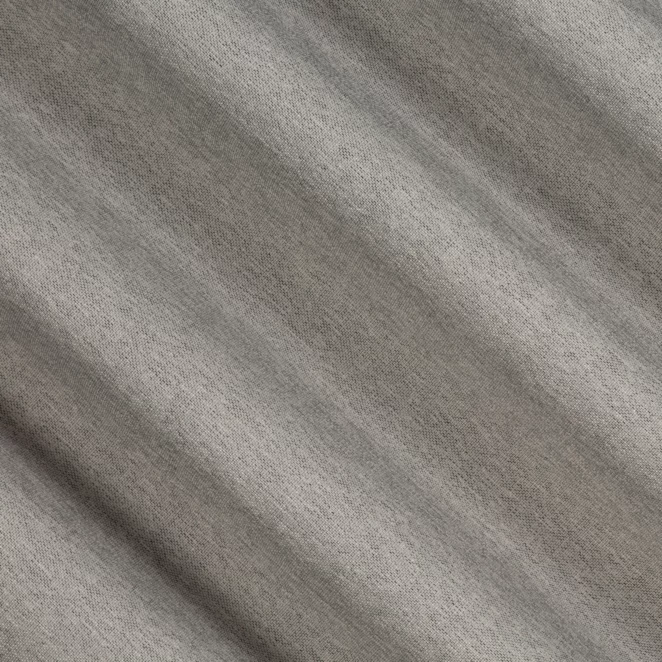 P285/2 Zasłona szyta na taśmie 5 cm srebrna z tkaniny o melanżowej strukturze