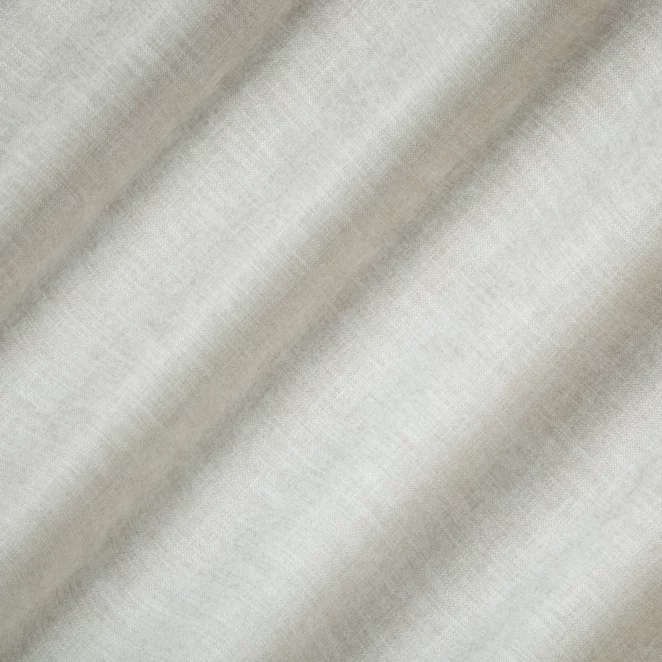 R214/2 Zasłona szyta na taśmie 5 cm beżowa z miękkiej tkaniny szenilowej o wyraźnym splocie z efektem melanżu