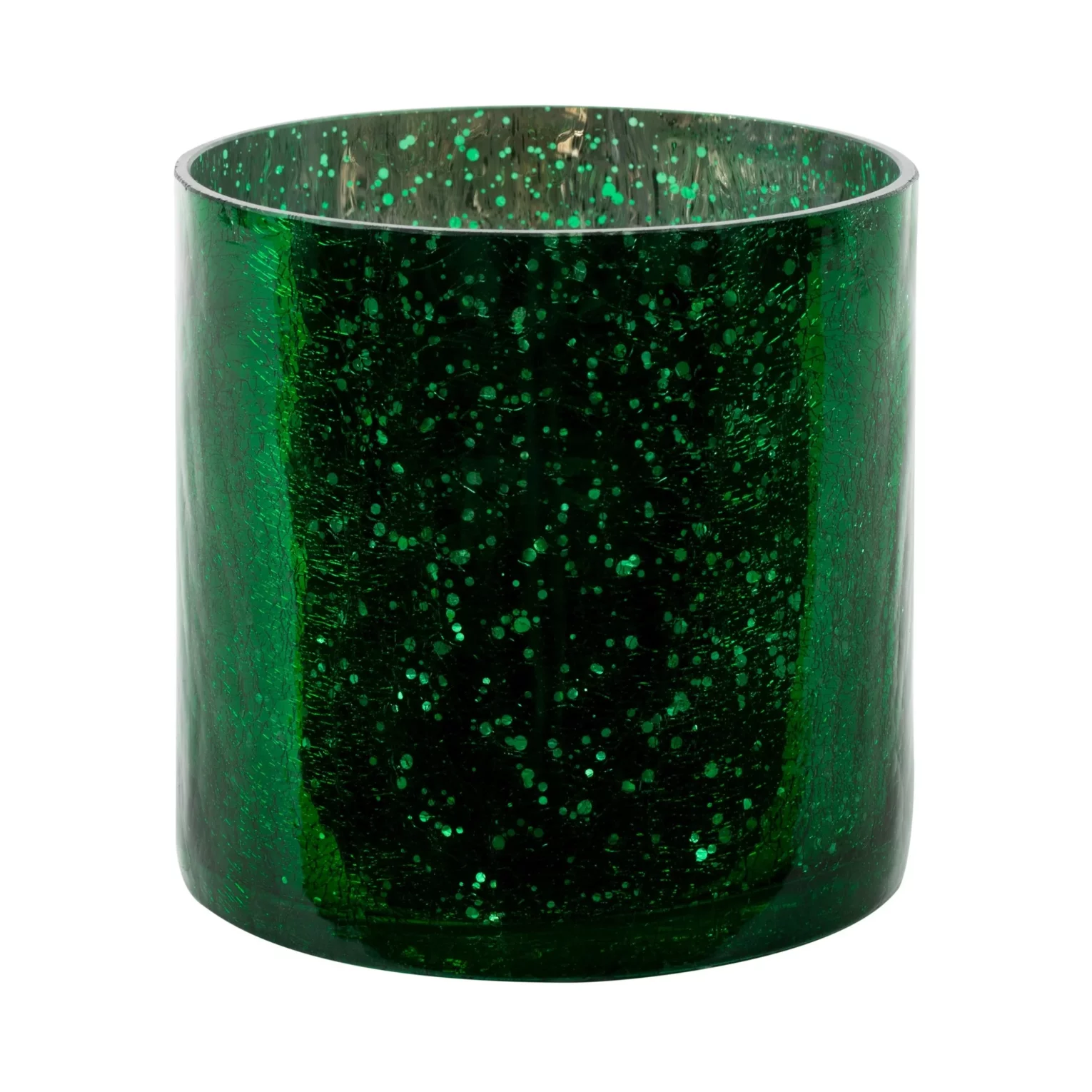 Osłona na donicę VERRE ze szkła artystycznego z marmurkową fakturą