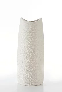 Wazon ceramiczny kremowy  z efektem rosy 14x9x35 cm RISO