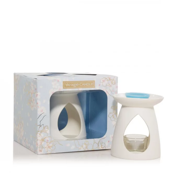 YANKEE CANDLE - Zestaw prezentowy Sakura Blossom Festival  kominek+ 3 szt wosków
