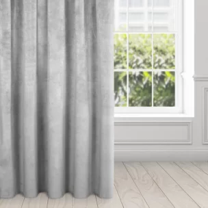 Zasłona stalowa z aksamitnego welwetu, aksamit 290 g/m2 140x270 cm taśma - RIA - Diva Line